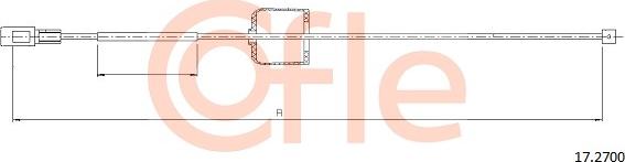 Cofle 17.2700 - Трос, гальмівна система avtolavka.club