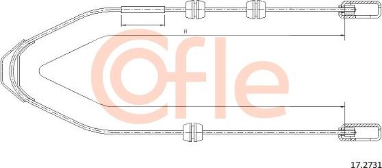 Cofle 17.2731 - Трос, гальмівна система avtolavka.club