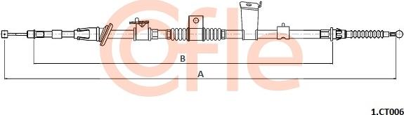 Cofle 1.CT006 - Трос, гальмівна система avtolavka.club