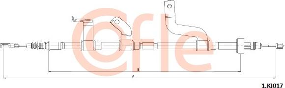 Cofle 1.KI017 - Трос, гальмівна система avtolavka.club