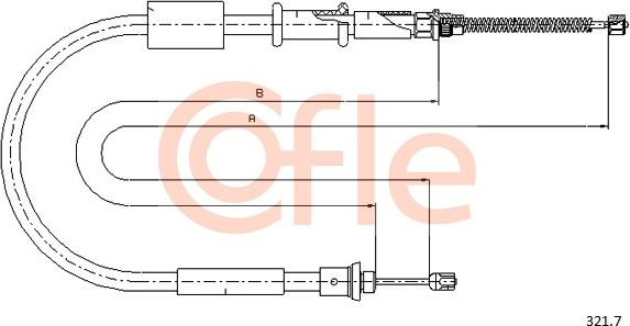 Cofle 321.7 - Трос, гальмівна система avtolavka.club