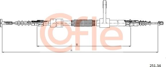 Cofle 251.34 - Трос, гальмівна система avtolavka.club