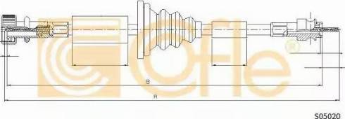 Cofle S05020 - Тросик спідометра avtolavka.club