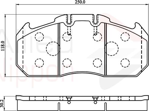 Comline ACV058HD - Гальмівні колодки, дискові гальма avtolavka.club