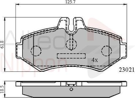 Comline ADB0914 - Гальмівні колодки, дискові гальма avtolavka.club