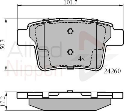 Comline ADB01557 - Гальмівні колодки, дискові гальма avtolavka.club