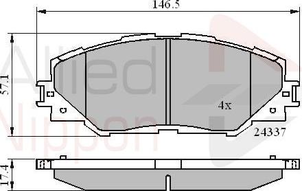 Comline ADB01625 - Гальмівні колодки, дискові гальма avtolavka.club