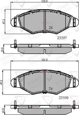 Comline ADB01131 - Гальмівні колодки, дискові гальма avtolavka.club