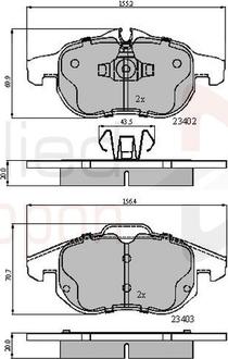 Comline ADB01137 - Гальмівні колодки, дискові гальма avtolavka.club