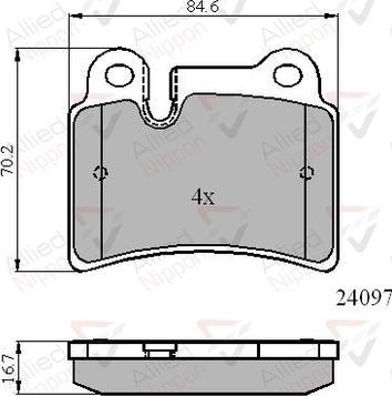 Japanparts JPP0915AF - Гальмівні колодки, дискові гальма avtolavka.club