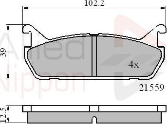 Comline ADB0875 - Гальмівні колодки, дискові гальма avtolavka.club