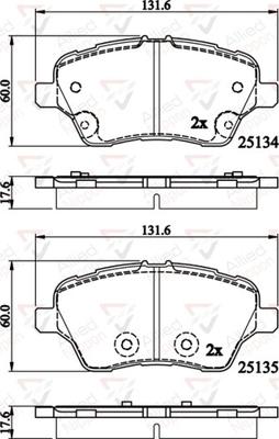 Comline ADB02197 - Гальмівні колодки, дискові гальма avtolavka.club