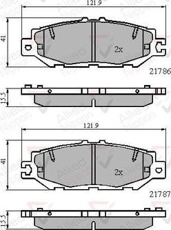 Comline ADB0788 - Гальмівні колодки, дискові гальма avtolavka.club