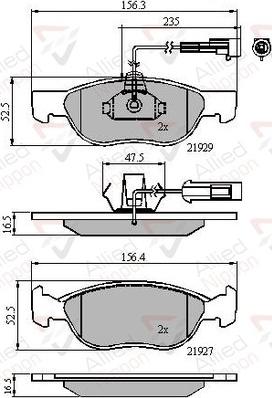 Comline ADB11016 - Гальмівні колодки, дискові гальма avtolavka.club