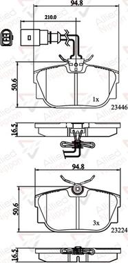 Comline ADB11151 - Гальмівні колодки, дискові гальма avtolavka.club