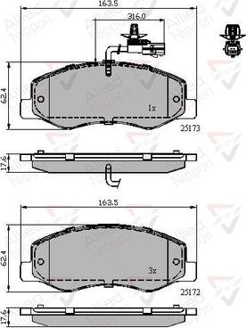 Comline ADB12108 - Гальмівні колодки, дискові гальма avtolavka.club