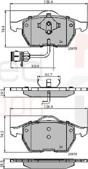 Comline ADB1715 - Гальмівні колодки, дискові гальма avtolavka.club