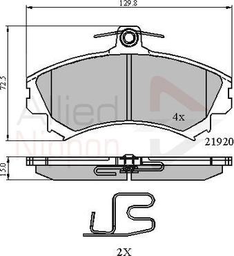 Comline ADB3462 - Гальмівні колодки, дискові гальма avtolavka.club