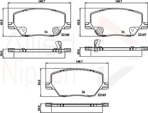 Comline ADB32294 - Гальмівні колодки, дискові гальма avtolavka.club