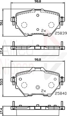 Comline ADB32234 - Гальмівні колодки, дискові гальма avtolavka.club