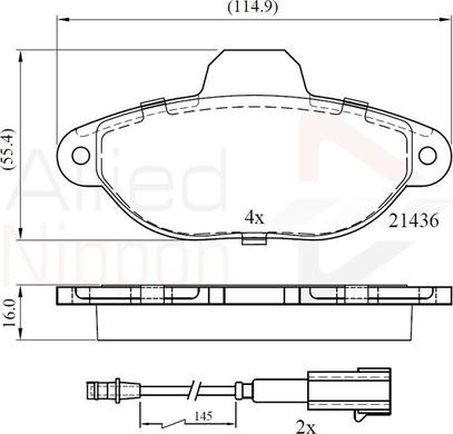 Comline ADB22383 - Гальмівні колодки, дискові гальма avtolavka.club