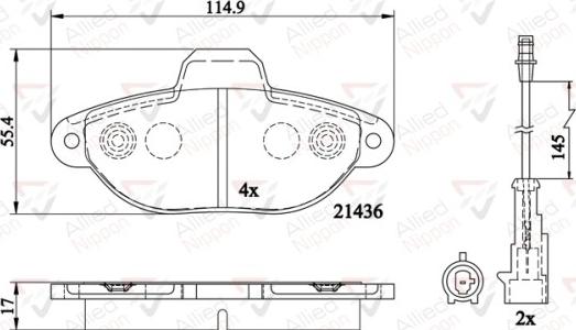 Comline ADB22200 - Гальмівні колодки, дискові гальма avtolavka.club