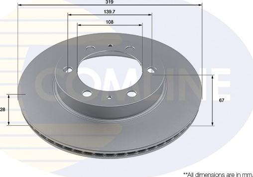 Comline ADC5003V - Гальмівний диск avtolavka.club