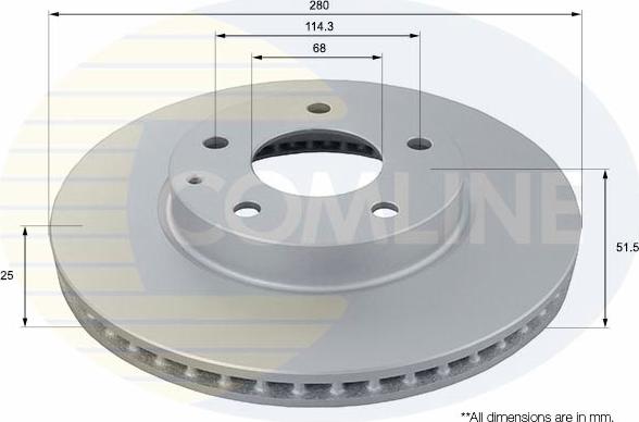 Comline ADC0478V - Гальмівний диск avtolavka.club