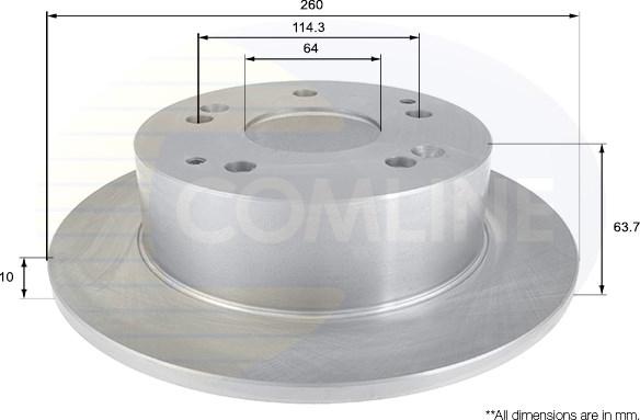 Comline ADC0540 - Гальмівний диск avtolavka.club