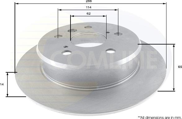 Comline ADC0147 - Гальмівний диск avtolavka.club