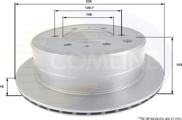 Comline ADC0159V - Гальмівний диск avtolavka.club