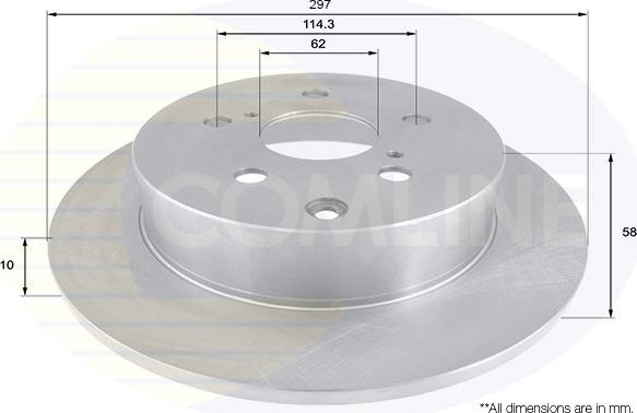 Comline ADC01153 - Гальмівний диск avtolavka.club