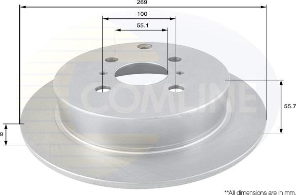 Comline ADC01104 - Гальмівний диск avtolavka.club