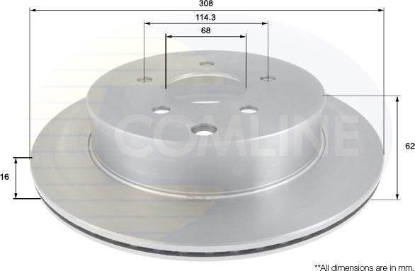 Comline ADC0271V - Гальмівний диск avtolavka.club