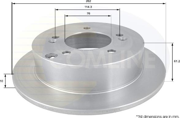 Comline ADC1066 - Гальмівний диск avtolavka.club