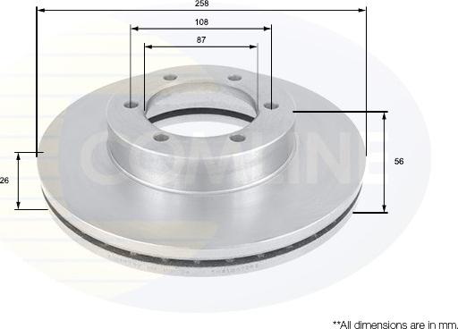 Comline ADC1030V - Гальмівний диск avtolavka.club