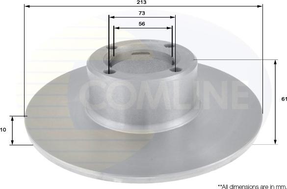 Comline ADC1304 - Гальмівний диск avtolavka.club