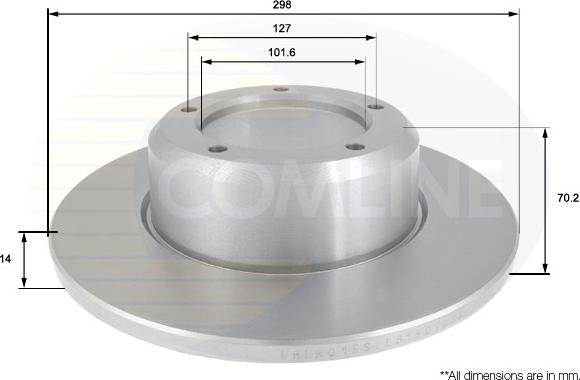 Comline ADC1310 - Гальмівний диск avtolavka.club