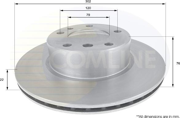 Comline ADC1710V - Гальмівний диск avtolavka.club