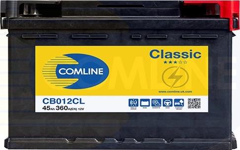 Comline CB012CL - Стартерна акумуляторна батарея, АКБ avtolavka.club