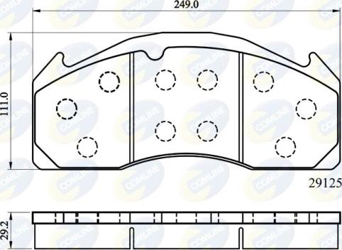 Comline CBP9055MK - Гальмівні колодки, дискові гальма avtolavka.club