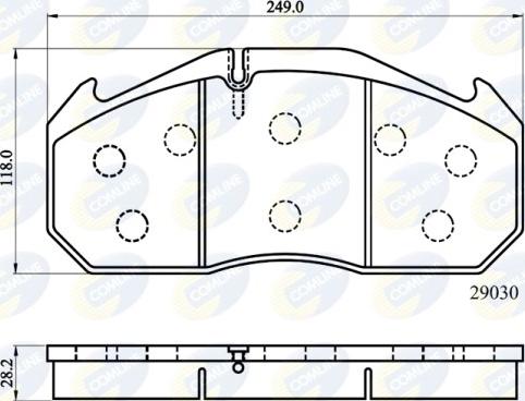 Comline CBP9014MK - Гальмівні колодки, дискові гальма avtolavka.club