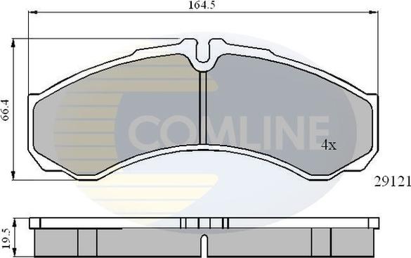 Comline CBP0931 - Гальмівні колодки, дискові гальма avtolavka.club