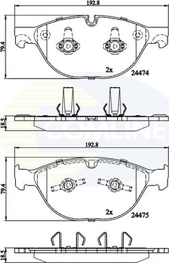 Comline CBP06093 - Гальмівні колодки, дискові гальма avtolavka.club