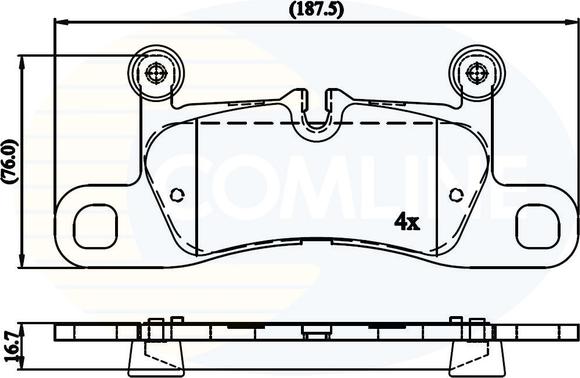 Comline CBP06048 - Гальмівні колодки, дискові гальма avtolavka.club