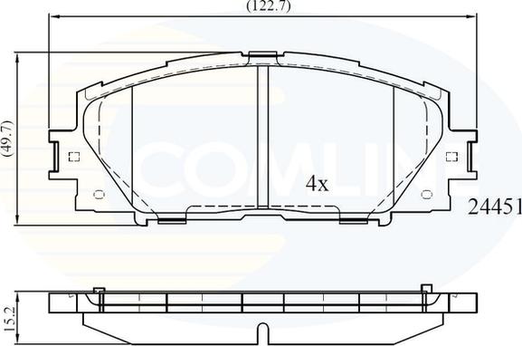 Comline CBP06014 - Гальмівні колодки, дискові гальма avtolavka.club