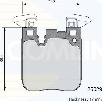 Comline CBP06108 - Гальмівні колодки, дискові гальма avtolavka.club