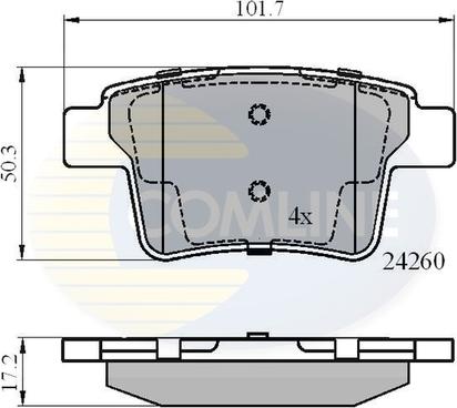 Comline CBP01557 - Гальмівні колодки, дискові гальма avtolavka.club