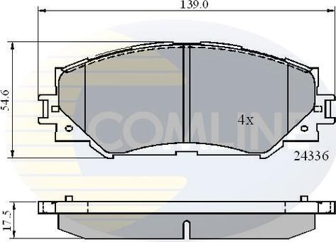 Comline CBP01515 - Гальмівні колодки, дискові гальма avtolavka.club