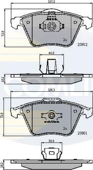 Comline CBP01607 - Гальмівні колодки, дискові гальма avtolavka.club